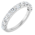 Platinum Asscher Natural Diamond Bar Channel-Set Anniversary Band – 5/8–1 3/8 CTW