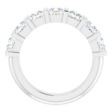 Platinum Square Lab-Grown Diamond Bar Channel-Set Anniversary Band – 1/3–2 3/4 CTW - view 2