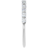 Platinum Asscher Lab-Grown Diamond Bar Channel-Set Anniversary Band – 5/8–1 1/3 CTW - view 4