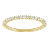 10K Gold Round Lab-Grown Diamond Bar Channel-Set Anniversary Band – 1/5–5/8 CTW - Yellow Gold - view 3