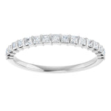 Platinum Square Lab-Grown Diamond Bar Channel-Set Anniversary Band – 1/3–2 3/4 CTW - view 3
