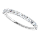 Platinum Asscher Lab-Grown Diamond Bar Channel-Set Anniversary Band – 5/8–1 1/3 CTW - view 5