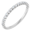 Platinum Round Lab-Grown Diamond Bar Channel-Set Anniversary Band – 1.5 mm Stones