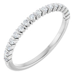 Platinum Round Lab-Grown Diamond Bar Channel-Set Anniversary Band – 1.5 mm Stones