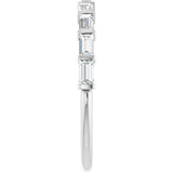 10K Gold Straight Baguette Lab-Grown Diamond Bar Channel-Set Anniversary Band – 1/5–1/2 CTW - White Gold - view 4