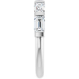 Platinum Emerald Natural Diamond Bar Channel-Set Anniversary Band – 1 7/8–2 1/2 CTW - view 4