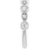 Platinum Round Lab-Grown Diamond Anniversary Band – 1/6–1/3 CTW - view 4