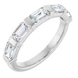 Platinum Emerald Lab-Grown Diamond Bar Channel-Set Anniversary Band – 1 1/2–2 1/2 CTW