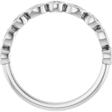 Platinum Round Natural Diamond Anniversary Band – 1/8–5/8 CTW - view 2