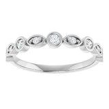 Platinum Round Lab-Grown Diamond Anniversary Band – 1/6–1/3 CTW - view 3