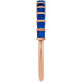 14K Gold Square Natural Blue Sapphire Bar Channel-Set Anniversary Band - Rose Gold - view 4