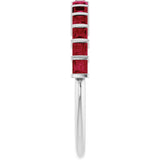 Platinum Square Lab-Grown Red Ruby Bar Channel-Set Anniversary Band - view 4