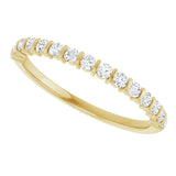 10K Gold Round Lab-Grown Diamond Bar Channel-Set Anniversary Band – 1/5–5/8 CTW - Yellow Gold - view 5