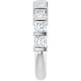 Platinum Square Lab-Grown Diamond Bar Channel-Set Anniversary Band – 1/3–2 3/4 CTW - view 4