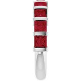 Platinum Square Lab-Grown Red Ruby Bar Channel-Set Anniversary Band - view 4