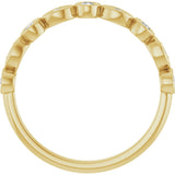14K Gold Round Lab-Grown Diamond Anniversary Band – 1/6–1/3 CTW - Yellow Gold - view 2