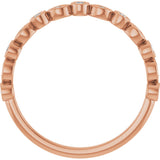 14K Gold Round Lab-Grown Diamond Anniversary Band – 1/6–1/3 CTW - Rose Gold - view 2