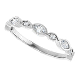 Platinum Marquise Lab-Grown Diamond Anniversary Band – 1/6–1/3 CTW - view 5
