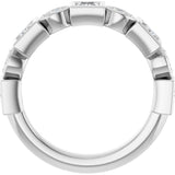 Platinum Square Natural Diamond Anniversary Band – 1/5–9/10 CTW - view 2