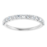 Platinum Asscher Lab-Grown Diamond Bar Channel-Set Anniversary Band – 5/8–1 1/3 CTW - view 3