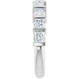 Platinum Square Lab-Grown Diamond Bar Channel-Set Anniversary Band – 1/3–2 3/4 CTW - view 4