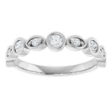 Platinum Round Lab-Grown Diamond Anniversary Band – 1/6–1/3 CTW - view 3