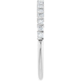 Platinum Square Natural Diamond Bar Channel-Set Anniversary Band – 3/8–2 3/4 CTW - view 4