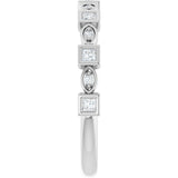 Platinum Square Natural Diamond Anniversary Band – 1/5–9/10 CTW - view 4