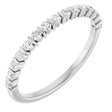 Platinum Round Lab-Grown Diamond Bar Channel-Set Anniversary Band – 1.7 mm Stones