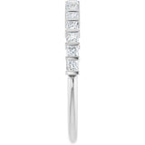 Platinum Square Lab-Grown Diamond Bar Channel-Set Anniversary Band – 1/3–2 3/4 CTW - view 4