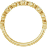 14K Gold Round Lab-Grown Diamond Anniversary Band – 1/6–1/3 CTW - Yellow Gold - view 2