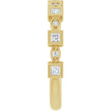 14K Gold Square Natural Diamond Anniversary Band – 1/5–9/10 CTW - Yellow Gold - view 4