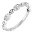 Platinum Marquise Natural Diamond Anniversary Band – 1/6–3/8 CTW