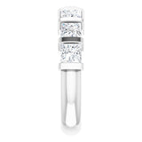 Platinum Square Natural Diamond Bar Channel-Set Anniversary Band – 3/8–2 3/4 CTW - view 4