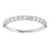 Platinum Square Lab-Grown Diamond Bar Channel-Set Anniversary Band – 1/3–2 3/4 CTW - view 3