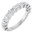 Platinum Square Lab-Grown Diamond Bar Channel-Set Anniversary Band – 1/3–2 3/4 CTW