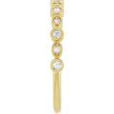 14K Gold Round Lab-Grown Diamond Anniversary Band – 1/6–1/3 CTW - Yellow Gold - view 4