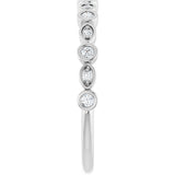 Platinum Round Lab-Grown Diamond Anniversary Band – 1/6–1/3 CTW - view 4