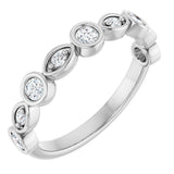 Platinum Round Lab-Grown Diamond Anniversary Band – 1/6–1/3 CTW