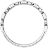 Platinum Square Natural Diamond Anniversary Band – 1/5–9/10 CTW - view 2