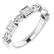 Platinum Square Natural Diamond Anniversary Band – 1/5–9/10 CTW