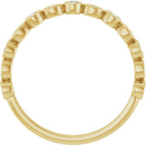 14K Gold Round Natural Diamond Anniversary Band – 1/8–5/8 CTW - Yellow Gold - view 2
