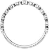 Platinum Round Natural Diamond Anniversary Band – 1/8–5/8 CTW - view 2