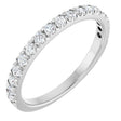 Platinum Round Lab-Grown Diamond French-Set Anniversary Band – 1.75 mm Stones
