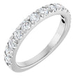 Platinum Round Lab-Grown Diamond French-Set Anniversary Band – 2.5 mm Stones