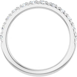 Platinum Round Lab-Grown Diamond French-Set Anniversary Band – 2.5 mm Stones - view 2