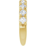10K Gold Round Lab-Grown Diamond French-Set Anniversary Band – 1 1/3 CTW - Yellow Gold - view 4
