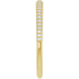 14K Gold Round Lab-Grown Diamond Anniversary Band – 1/3–1/2 CTW - Yellow Gold - view 4