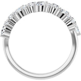 Platinum Marquise Lab-Grown Diamond Anniversary Band – 3/4 CTW - view 2