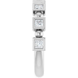 Platinum Square Natural Diamond Beaded Bezel-Set Anniversary Band – 1/6–1 1/8 CTW - view 4